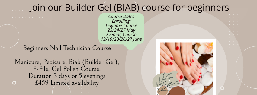 Builder gel biab course in Essex at Hair and Beauty Academy Courses